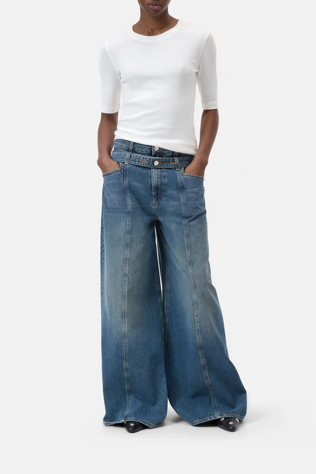 T-Shirt aus Baumwoll-Modal-Mix