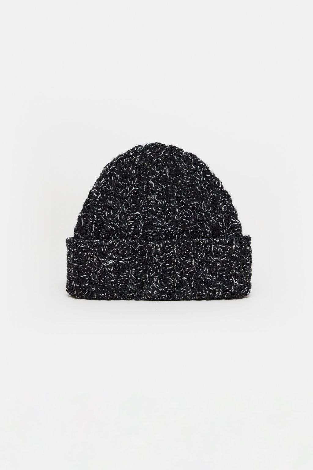 Strickm&uuml;tze aus Woll-Baumwoll-Mix