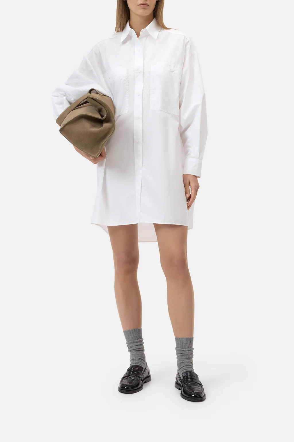 Oversized Hemdblusenkleid