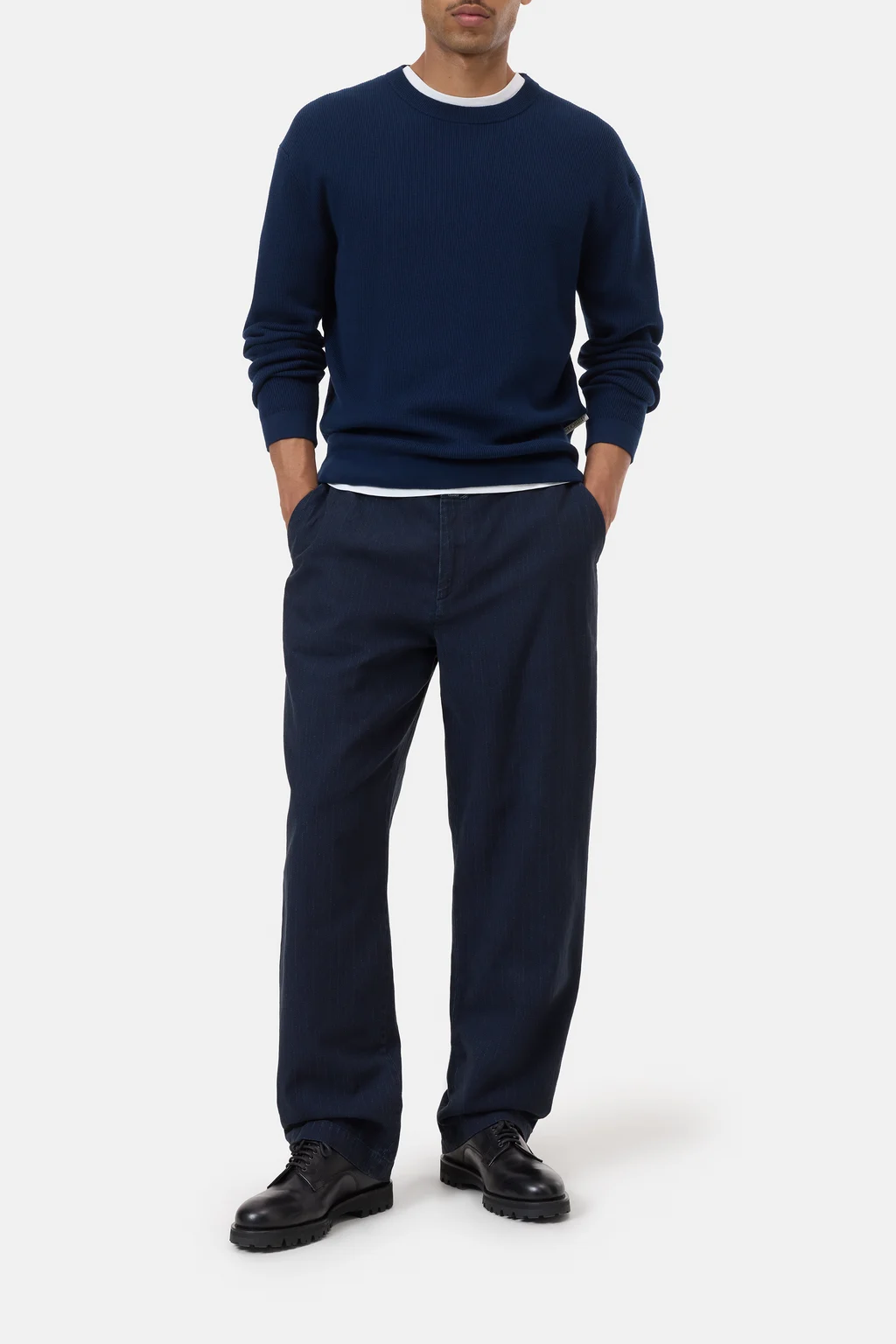 Feinstrickpullover aus Baumwoll-Mix