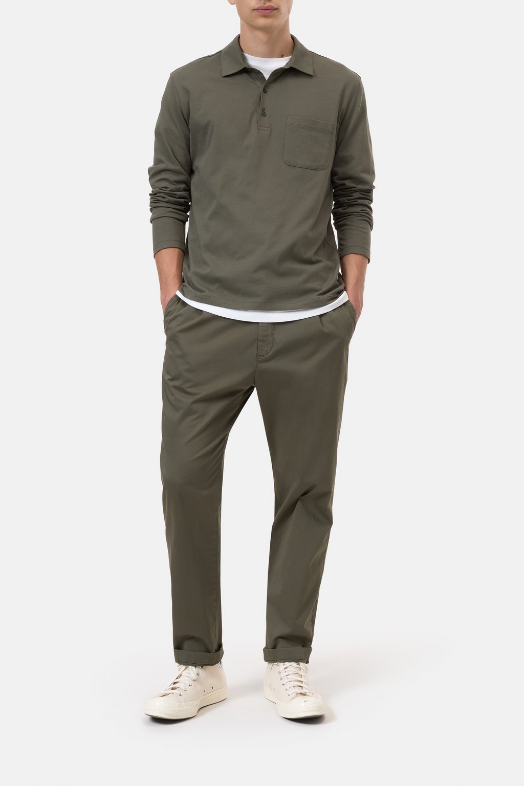 Polo aus Baumwoll-Jersey