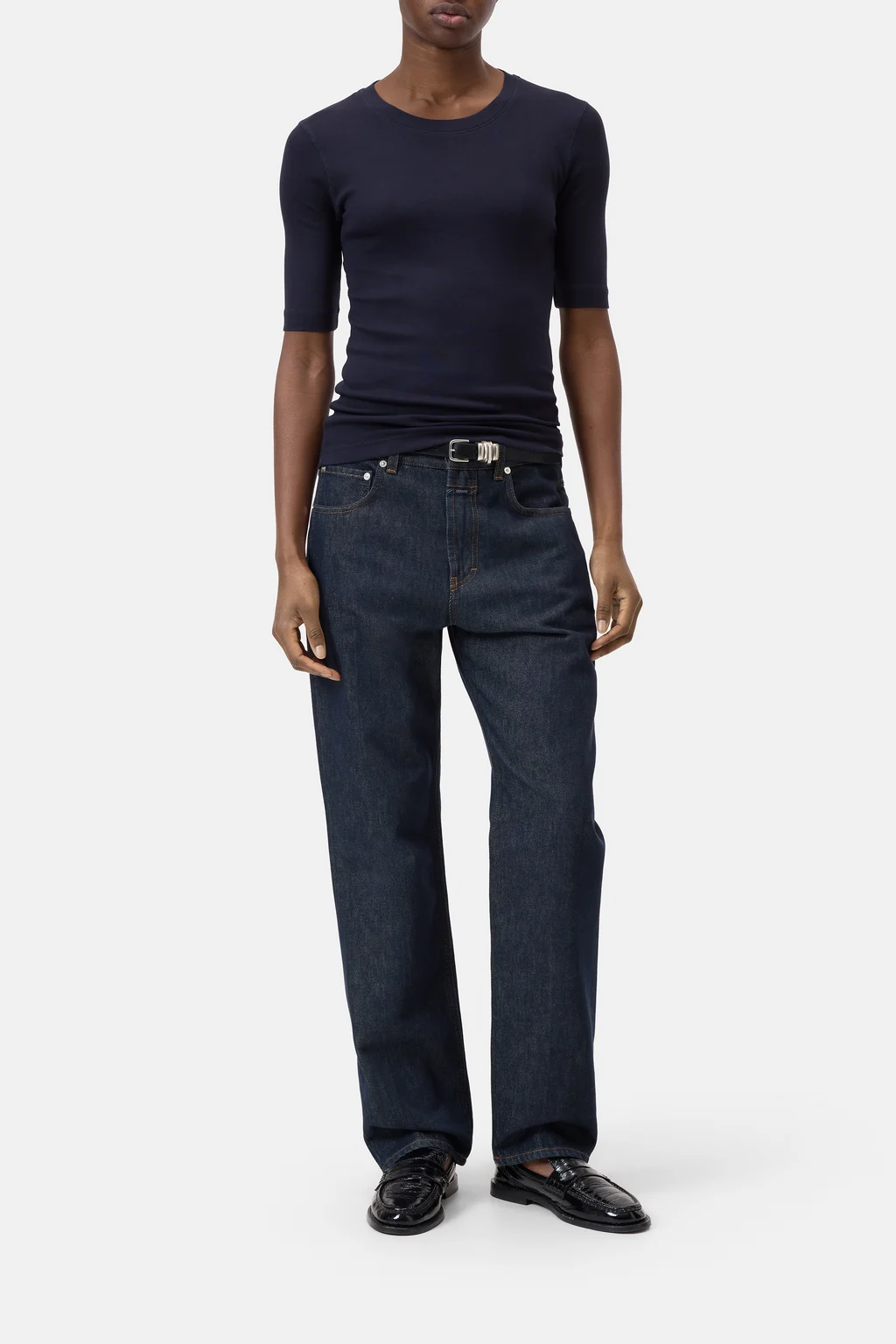 T-Shirt aus Baumwoll-Modal-Mix