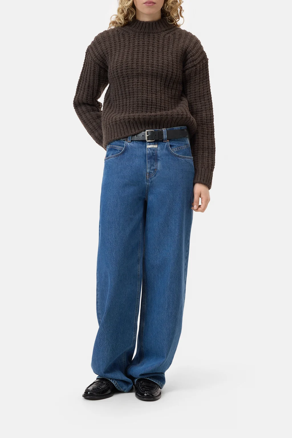 Pullover mit Stehkragen aus Wolle