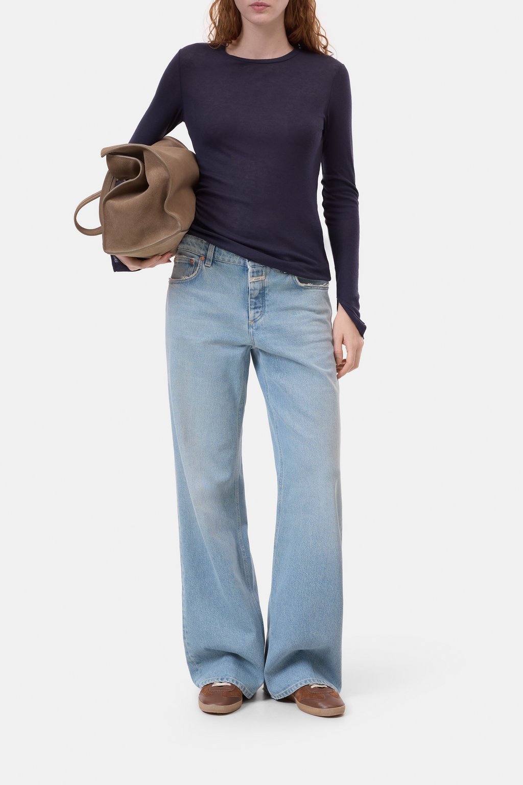 Langarmshirt aus Woll-Mix