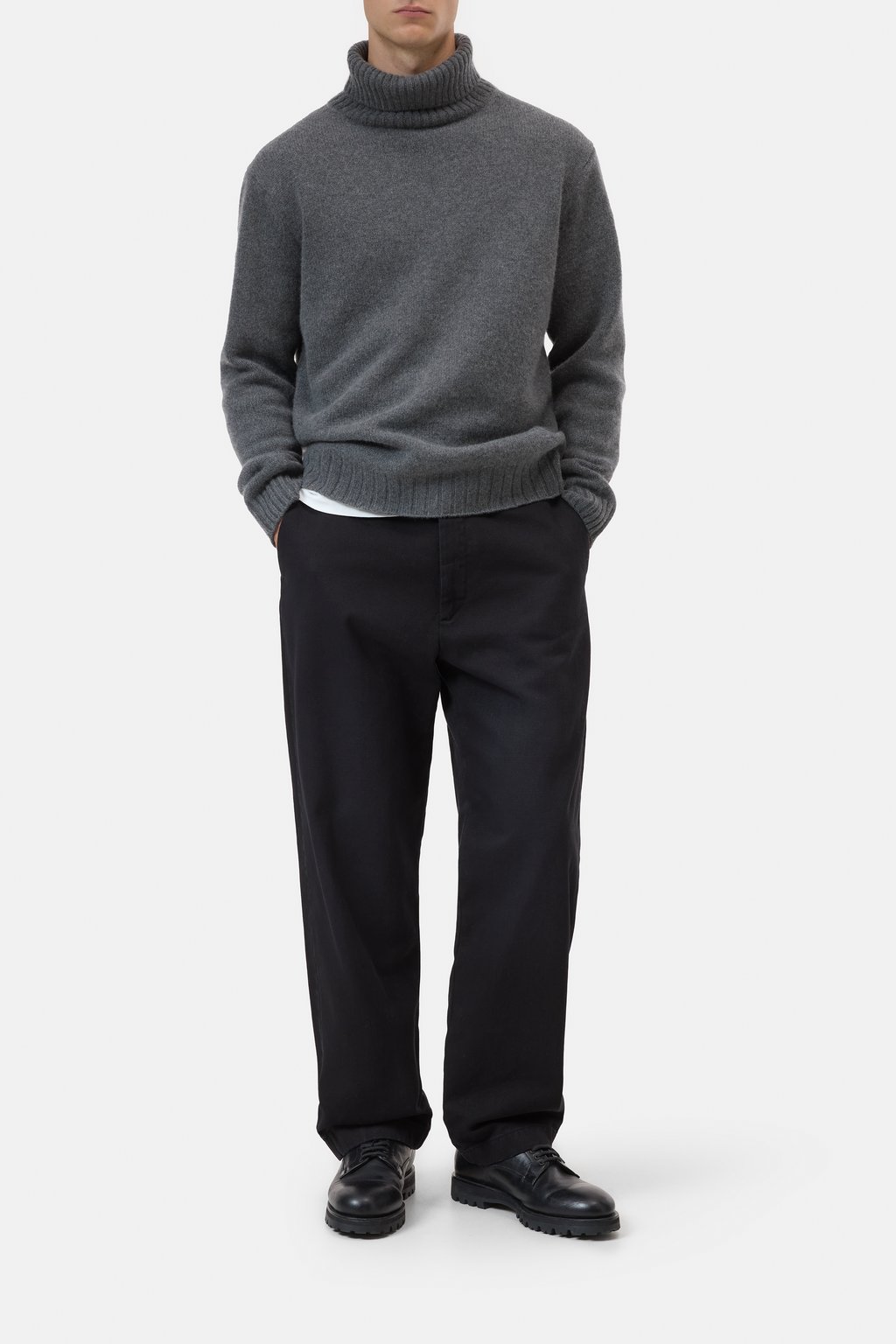 Rollkragen-Pullover aus reinem Cashmere