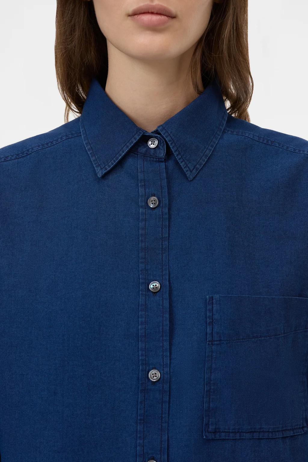 Oversized Hemd aus Baumwolle