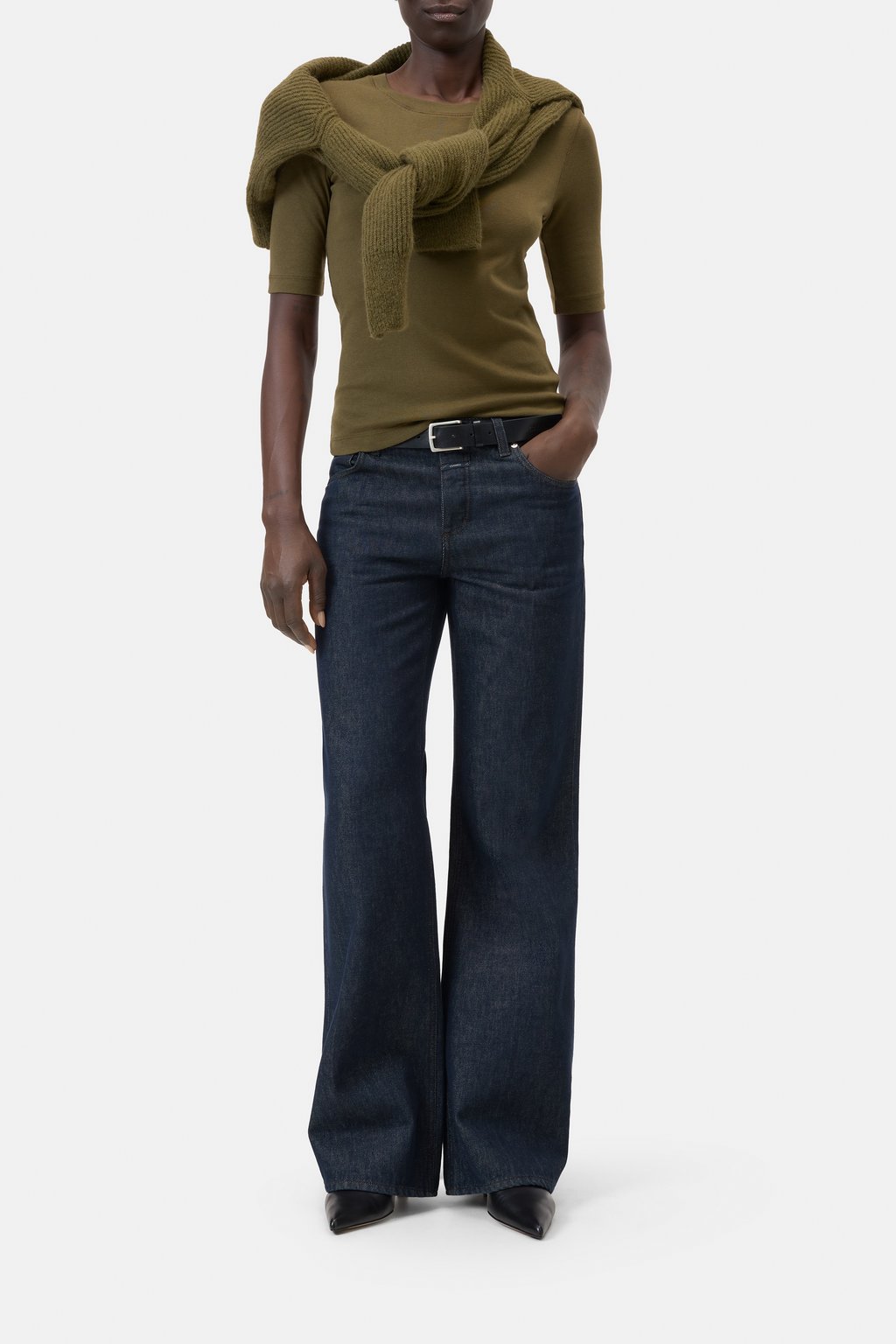 T-Shirt aus Baumwoll-Modal-Mix