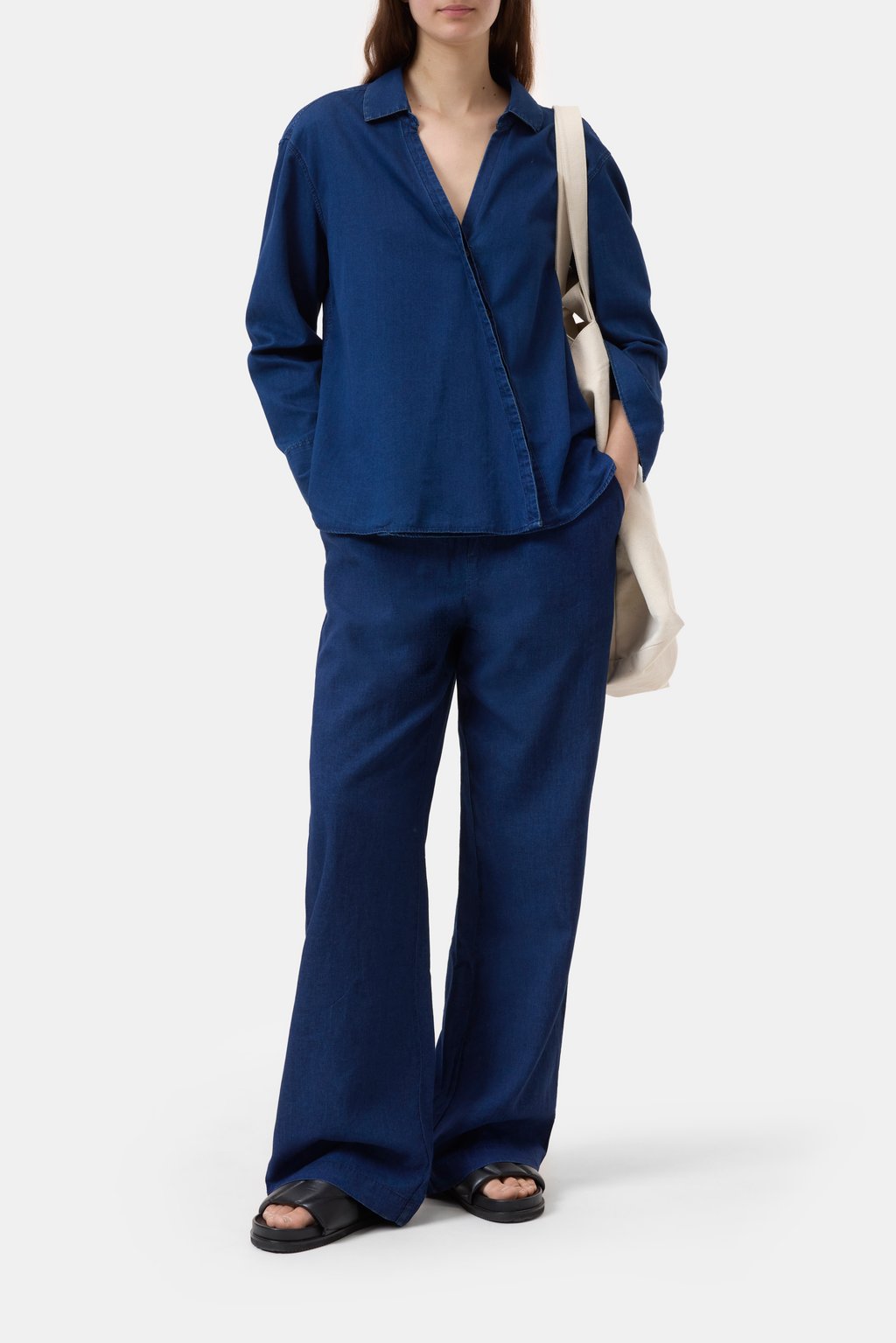 Bluse aus reiner Baumwolle