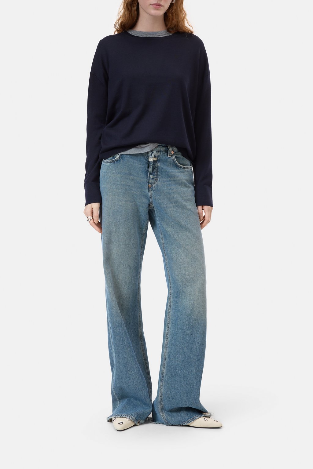 Pullover aus Woll-Seiden-Mix