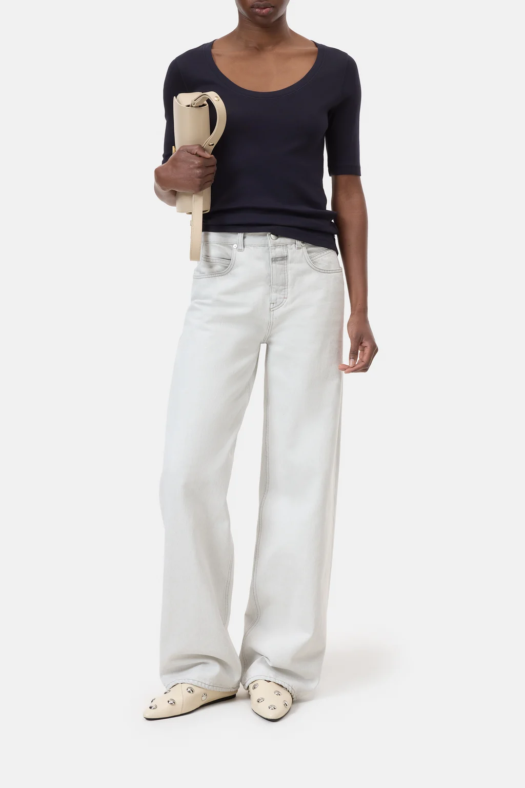 T-Shirt aus Baumwoll-Modal