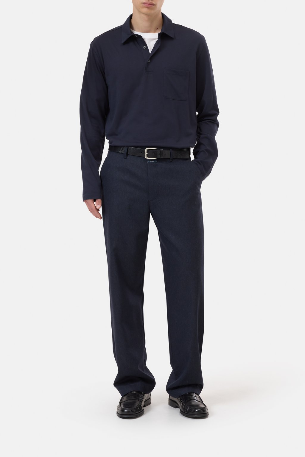 Polo aus Baumwoll-Jersey