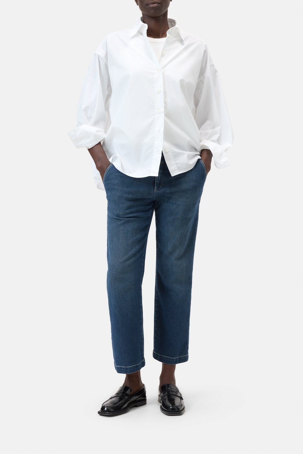 Cape-Bluse aus Bio-Baumwolle