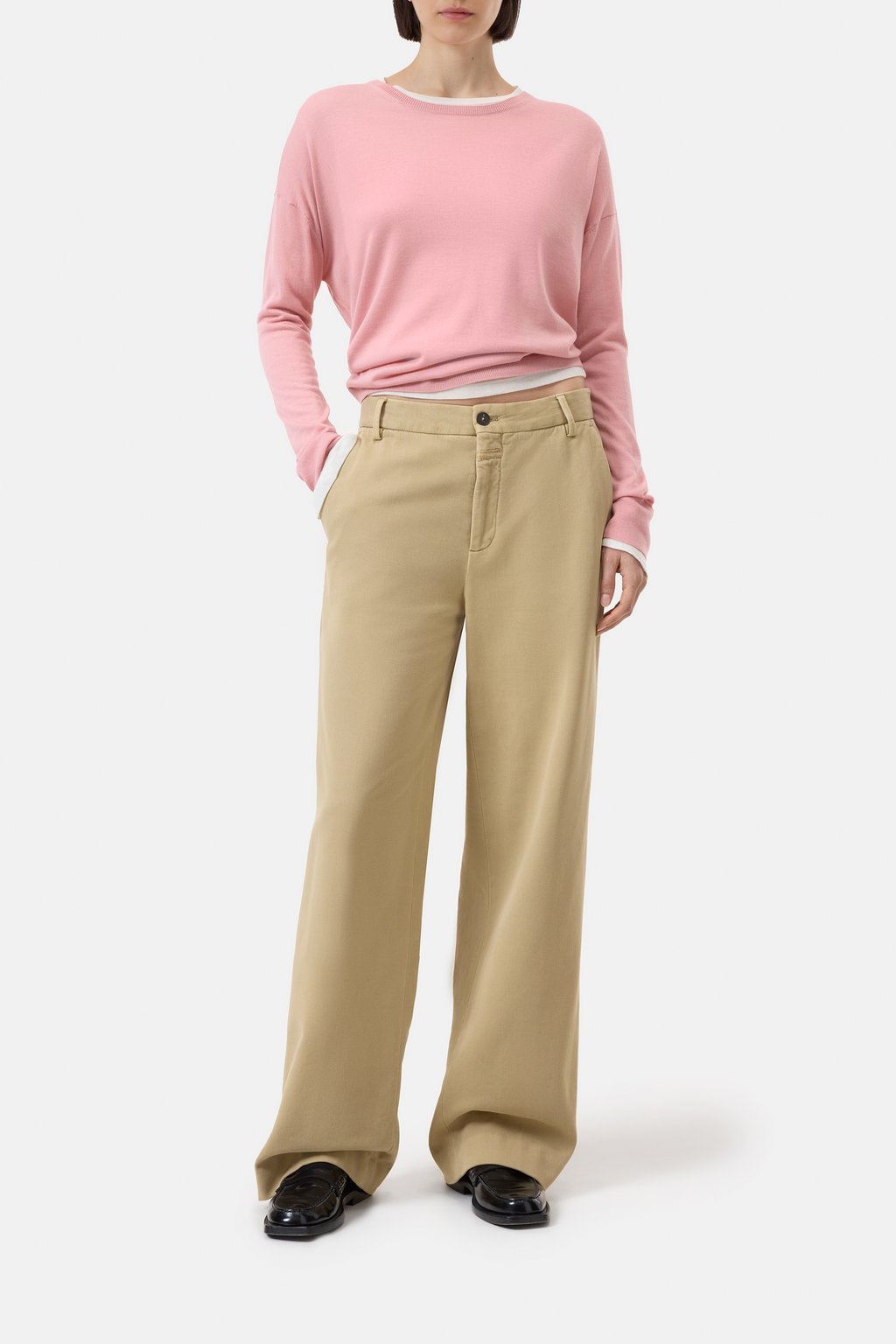 Pullover aus Woll-Seiden-Mix