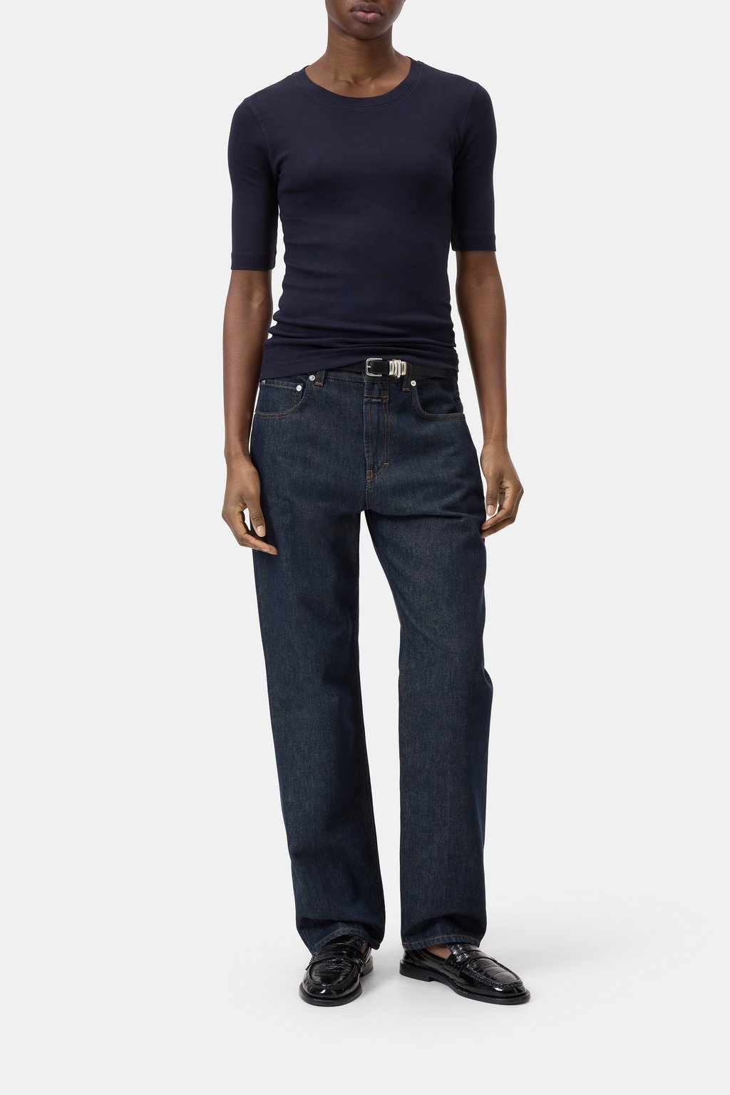 T-Shirt aus Baumwoll-Modal-Mix