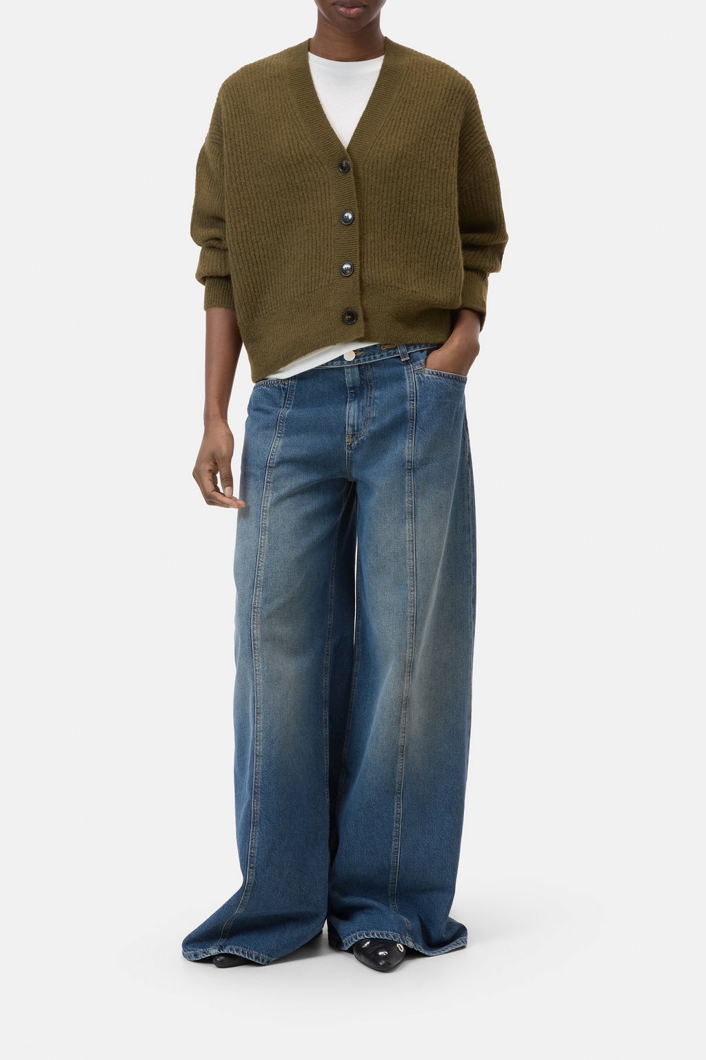 Cardigan aus Alpaka-Woll-Mix-Garn