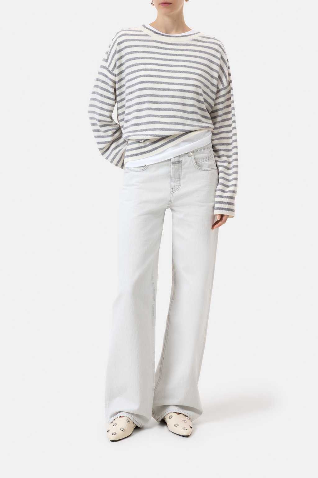 Rundhalspullover aus Kaschmir