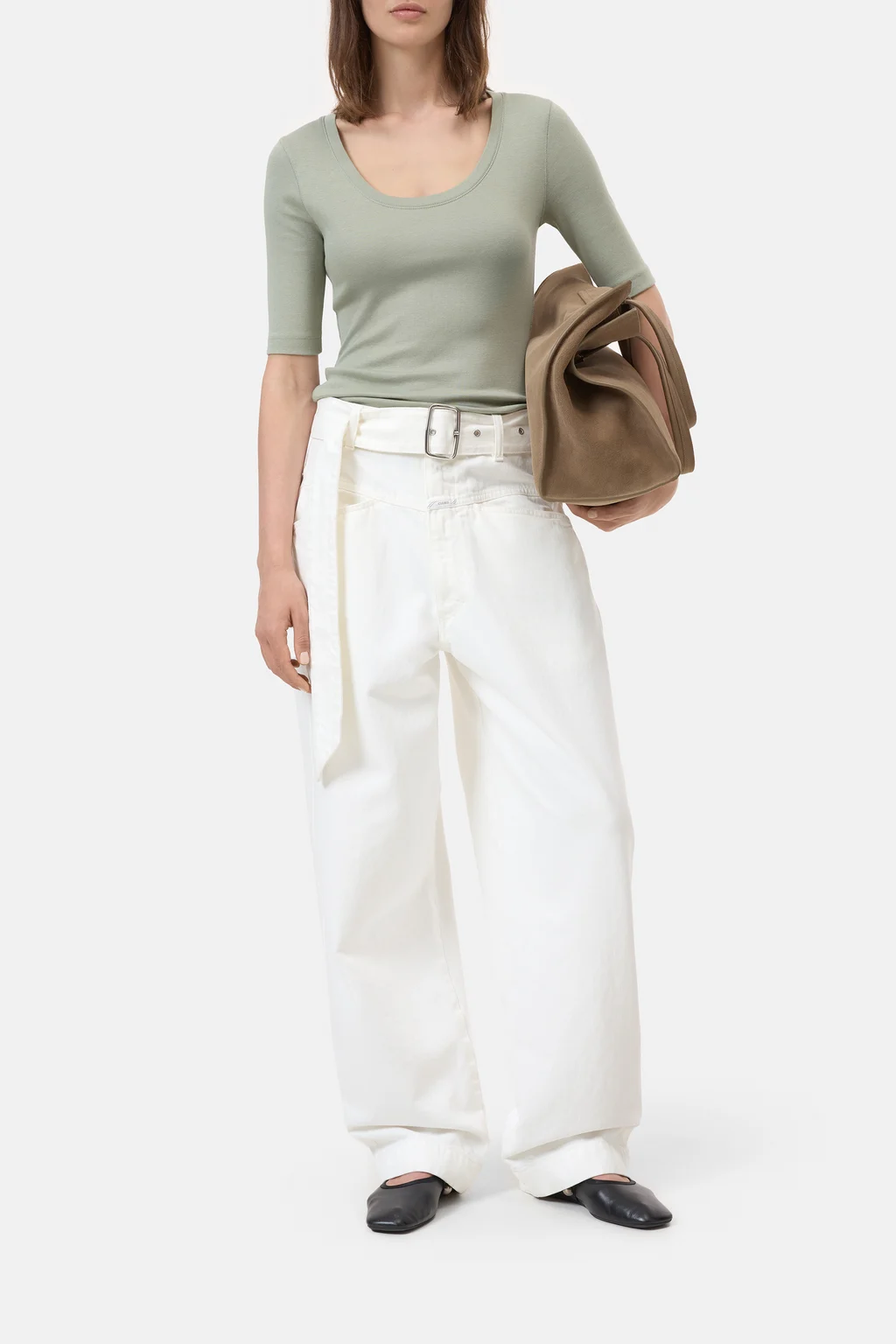 T-Shirt aus Baumwoll-Modal