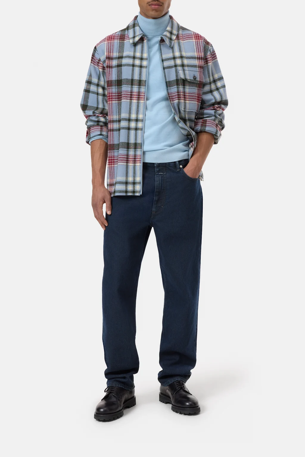 Woll-Hemd mit Rei&szlig;verschluss