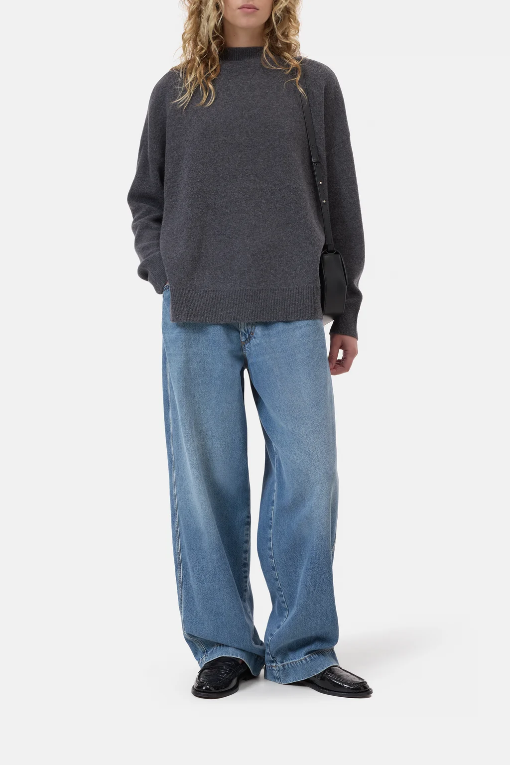 Doubleface-Pullover aus Woll-Mix