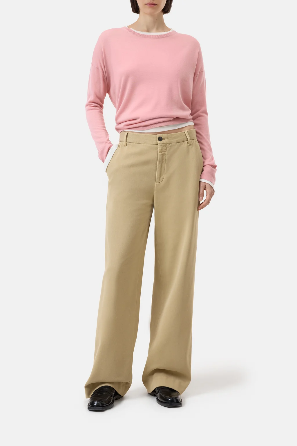 Pullover aus Woll-Seiden-Mix