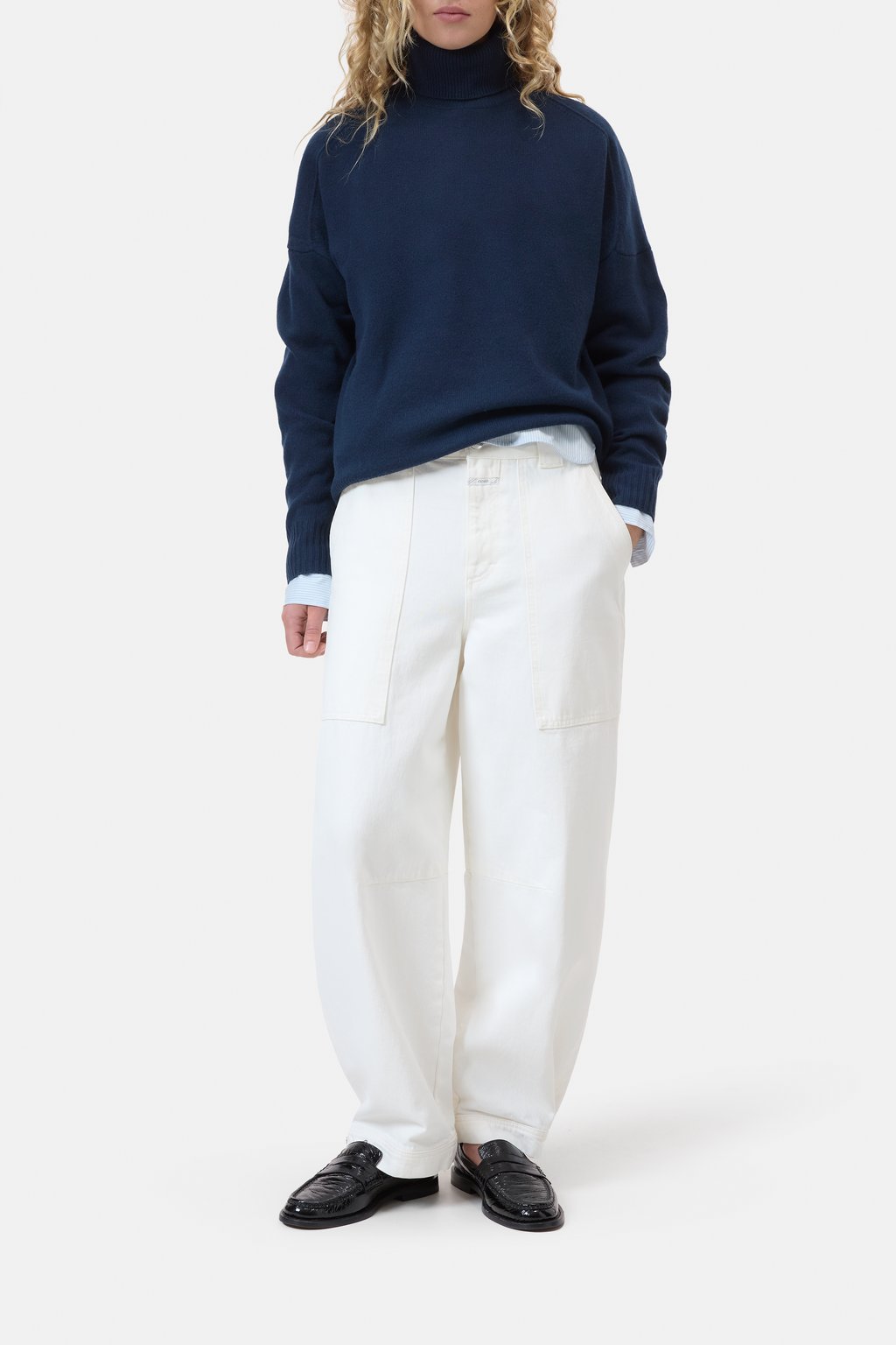 Rollkragenpullover aus Merinowolle