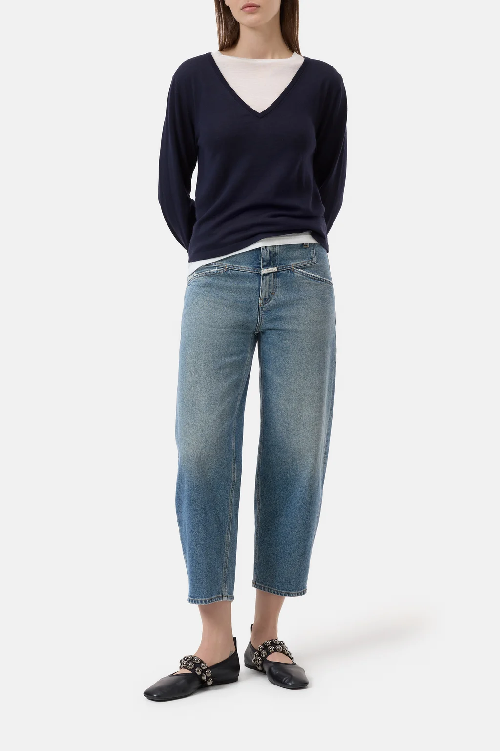 Pullover aus Woll-Seiden-Mix