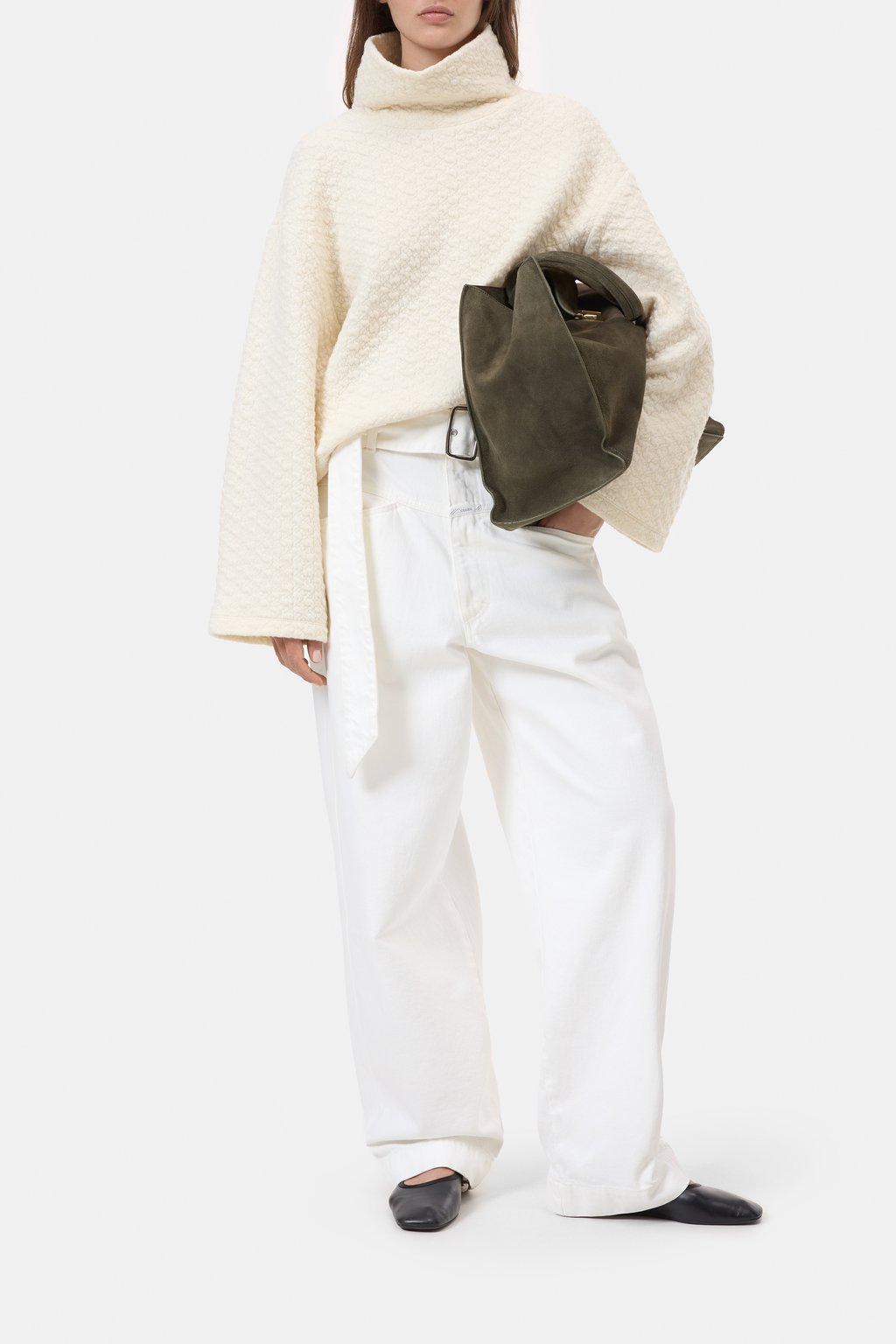 Hochkragen-Sweatshirt