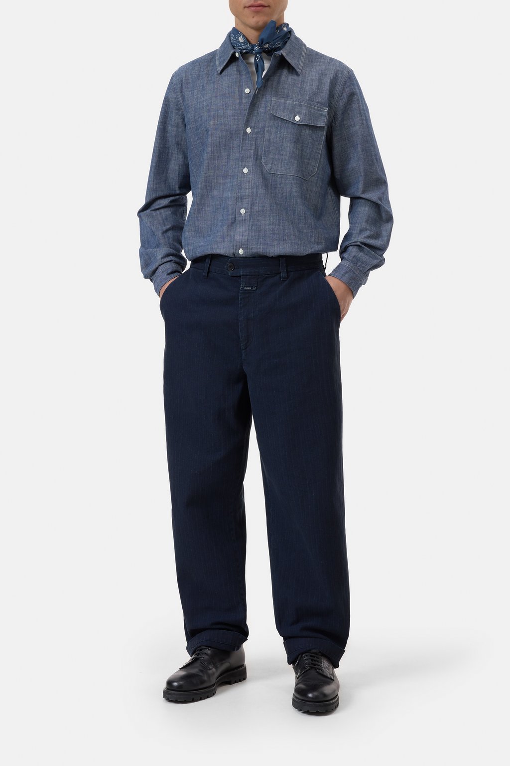 Hemd aus Chambray-Baumwolle