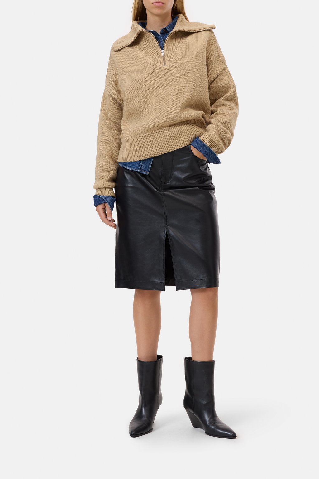 Cropped Troyer aus Bio-Baumwolle