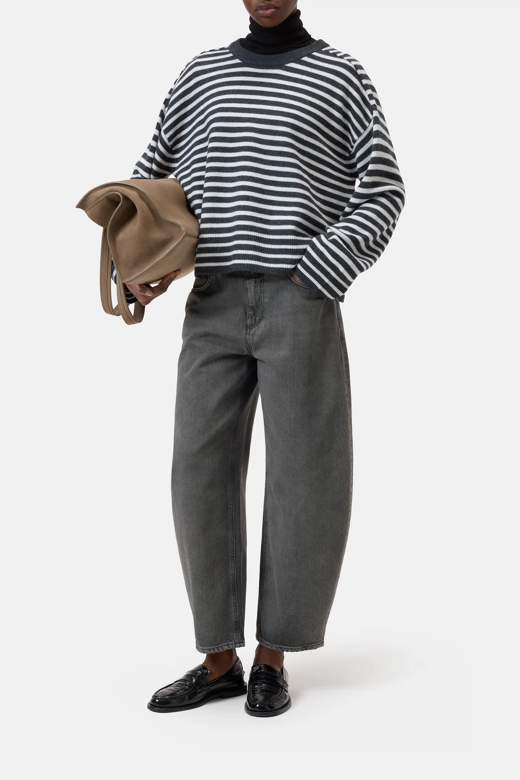 Gestreifter Wollpullover