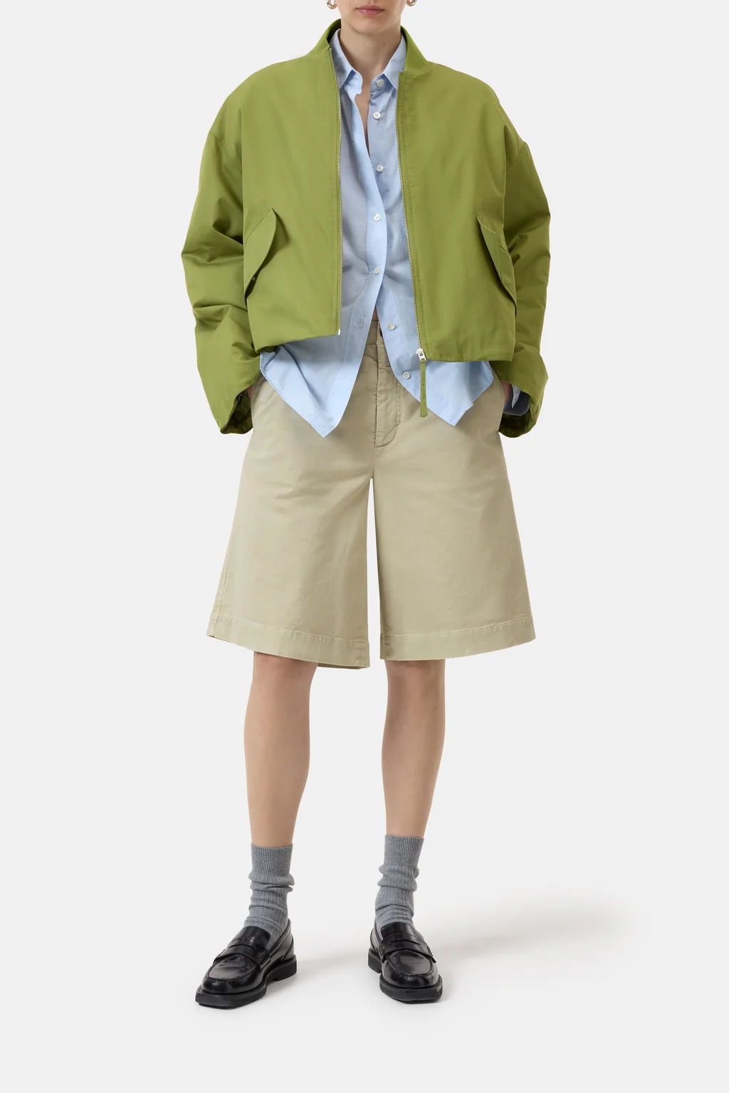 Bomber aus Baumwoll-Mix