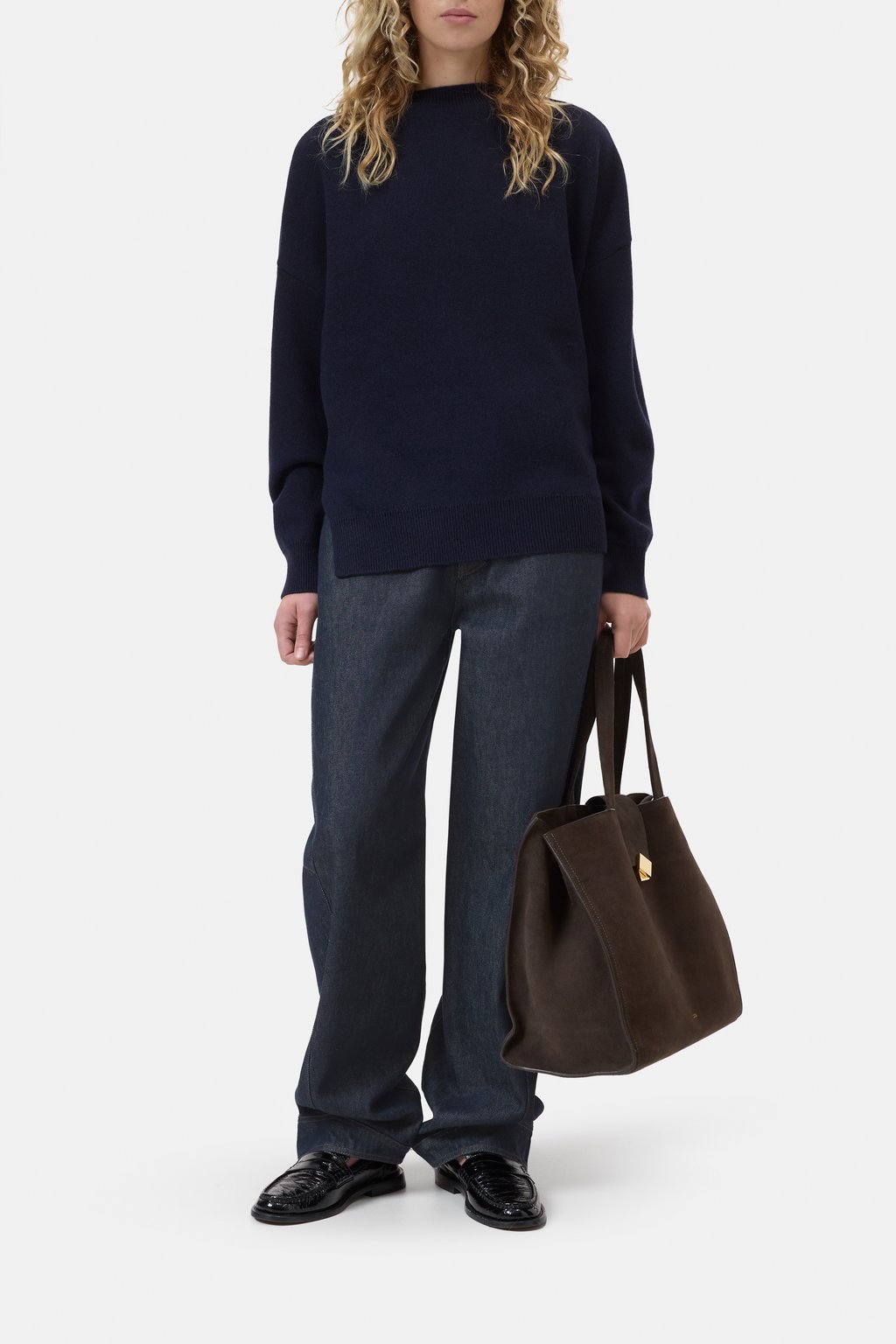 Doubleface-Pullover aus Woll-Mix