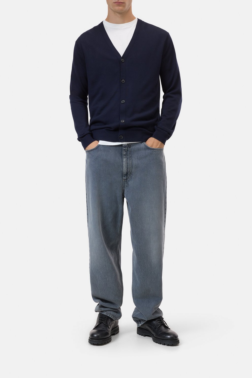 Cardigan aus Bio-Wolle