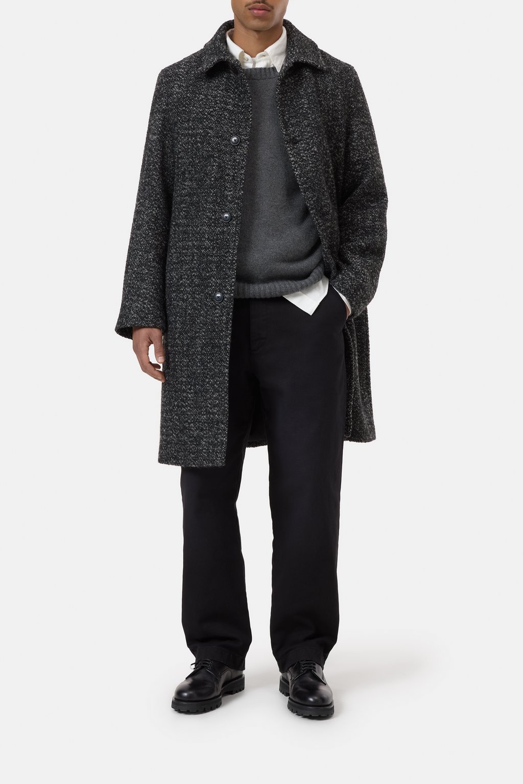 Car Coat aus Schurwoll-Mix