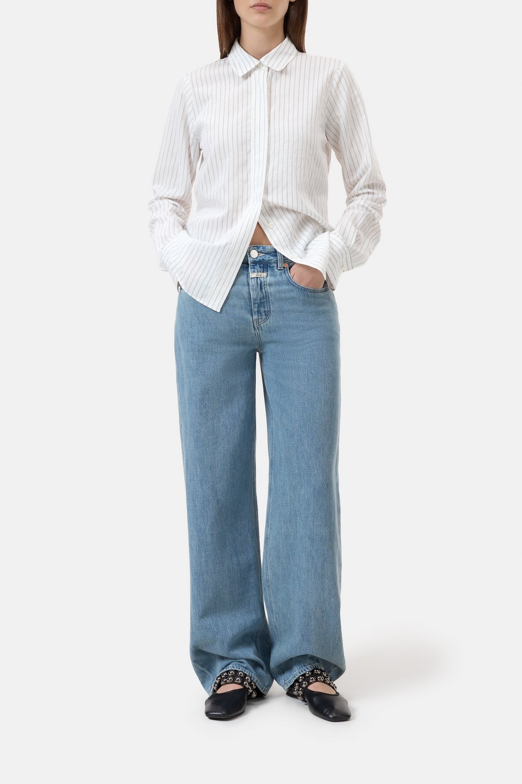 Klassische Bluse aus Modal-Mix