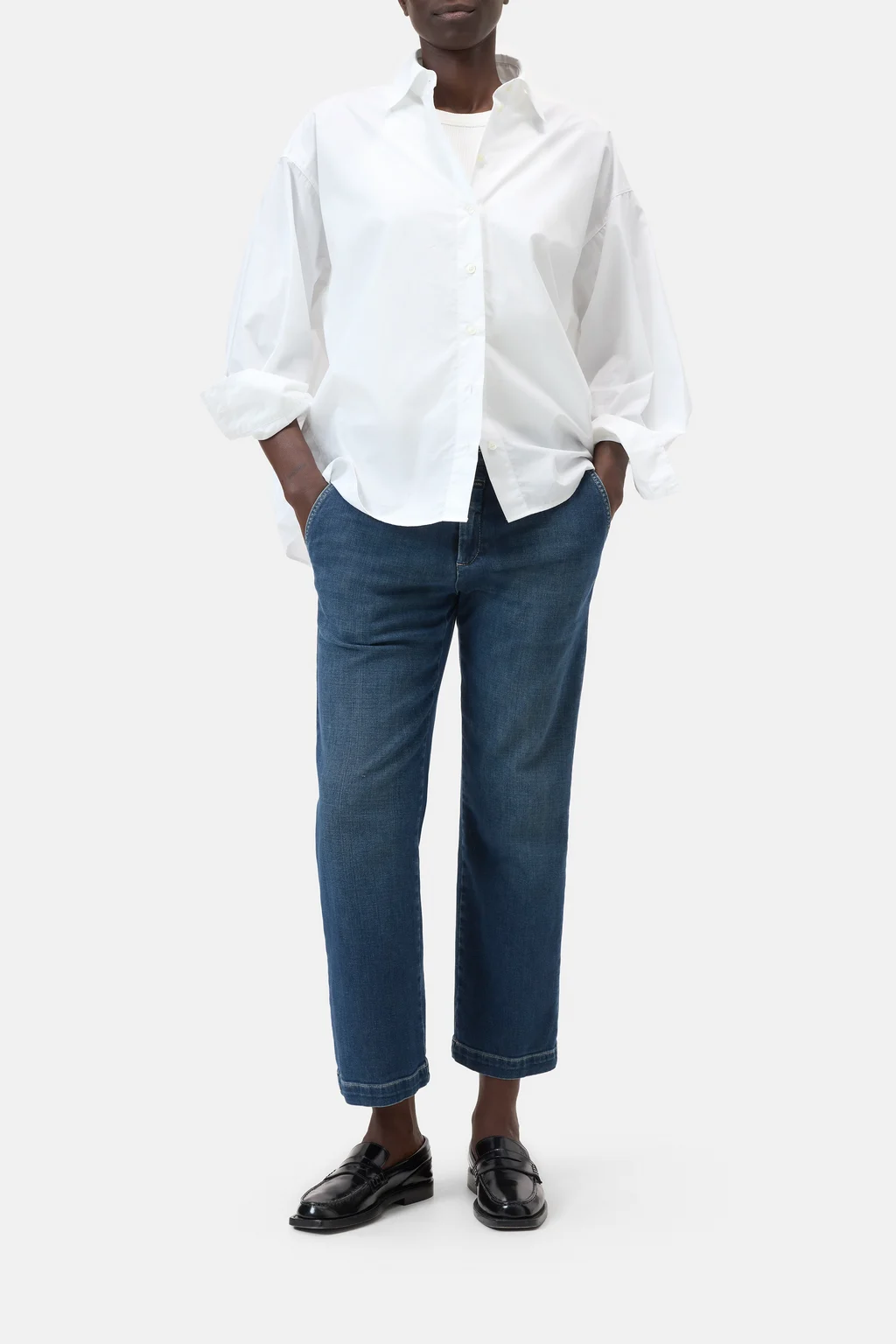 Cape-Bluse aus Bio-Baumwolle