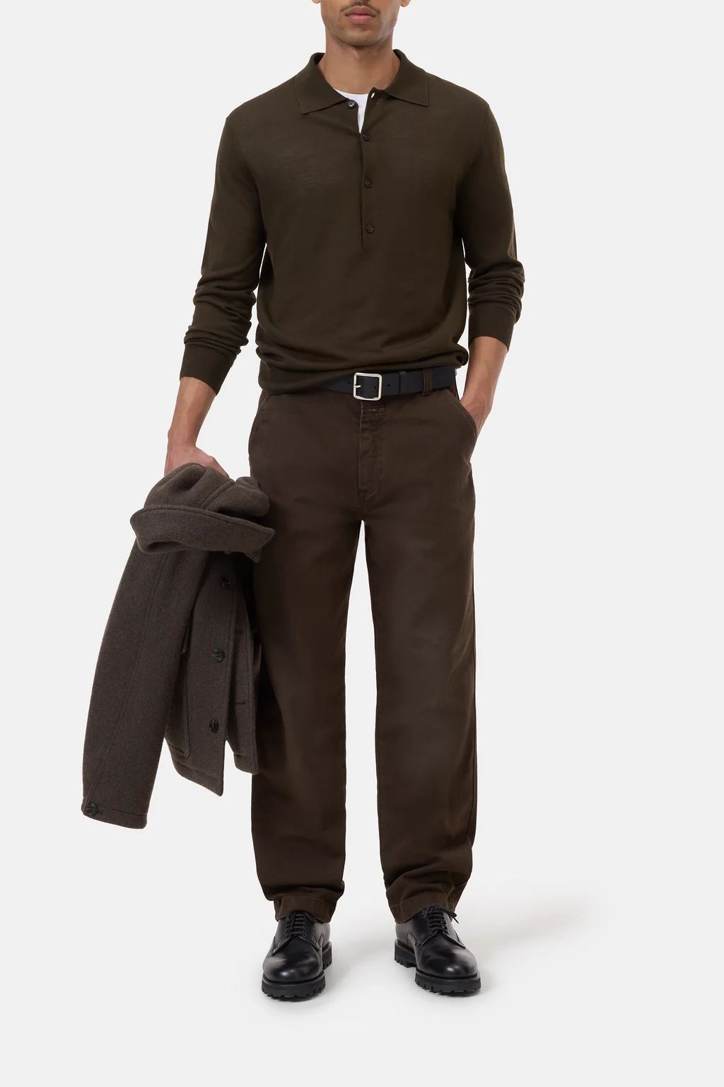 Polo Jumper aus Wolle