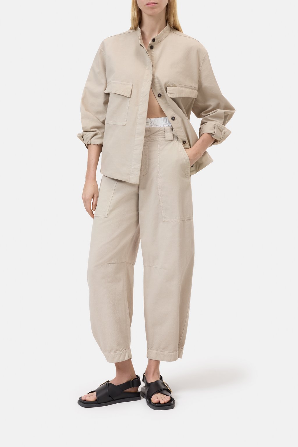 Leichte Jacke aus Baumwoll-Mix