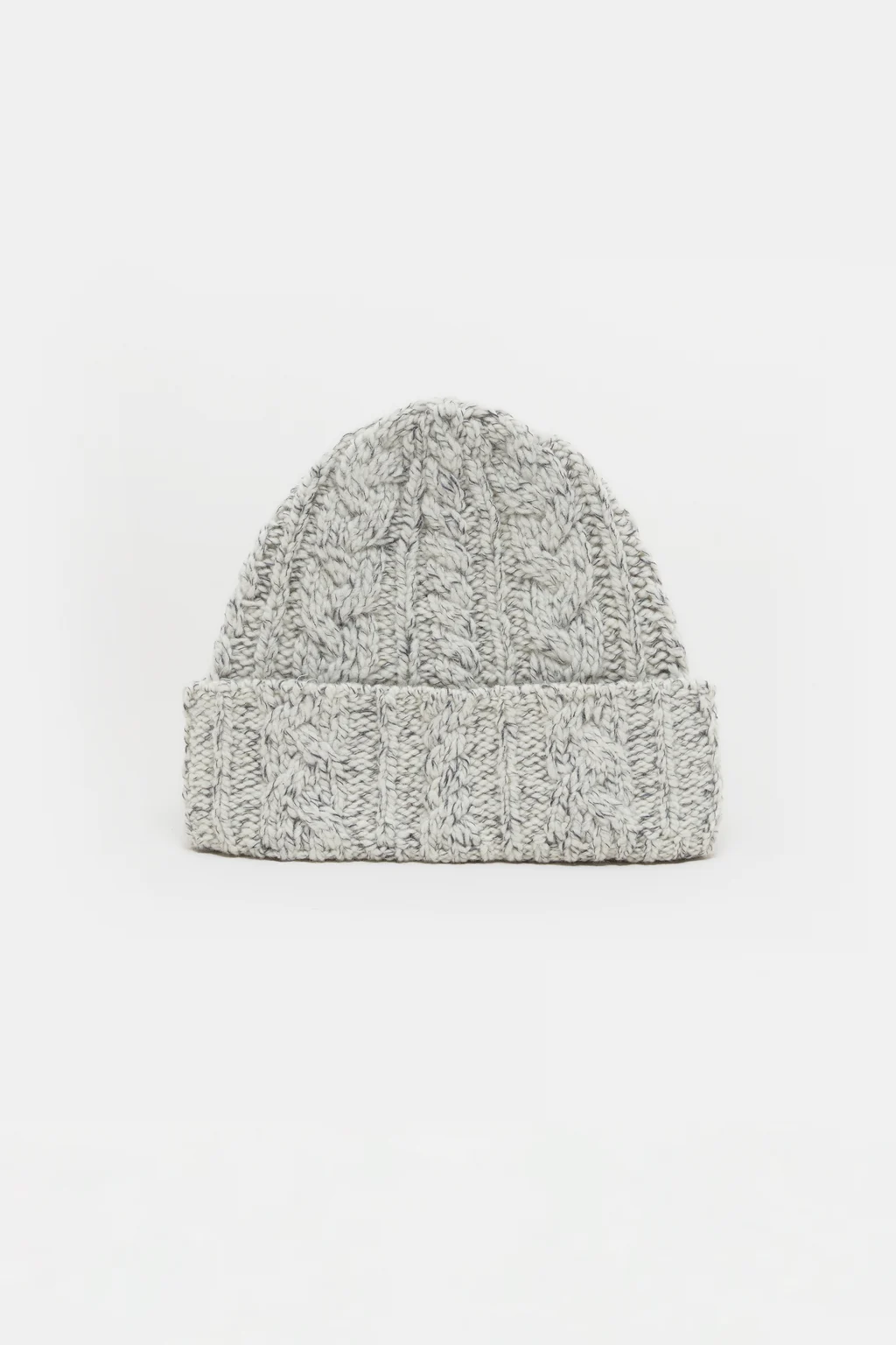 Strickm&uuml;tze aus Woll-Baumwoll-Mix