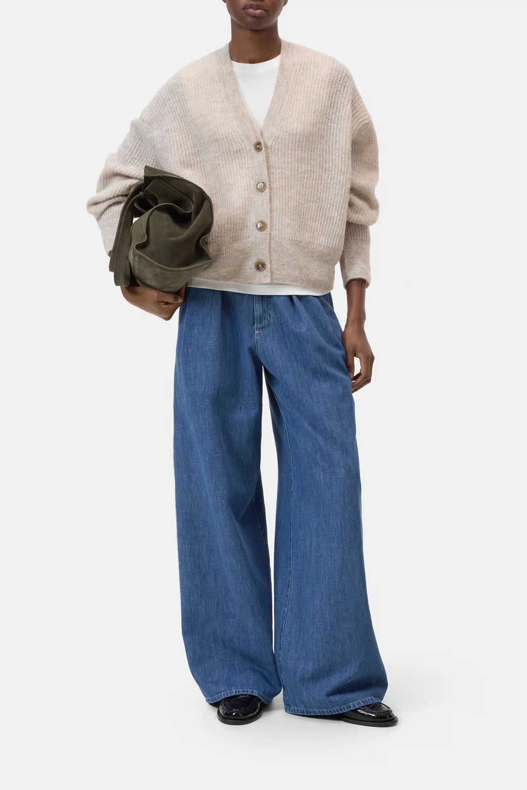 Cardigan aus Alpaka-Woll-Mix-Garn