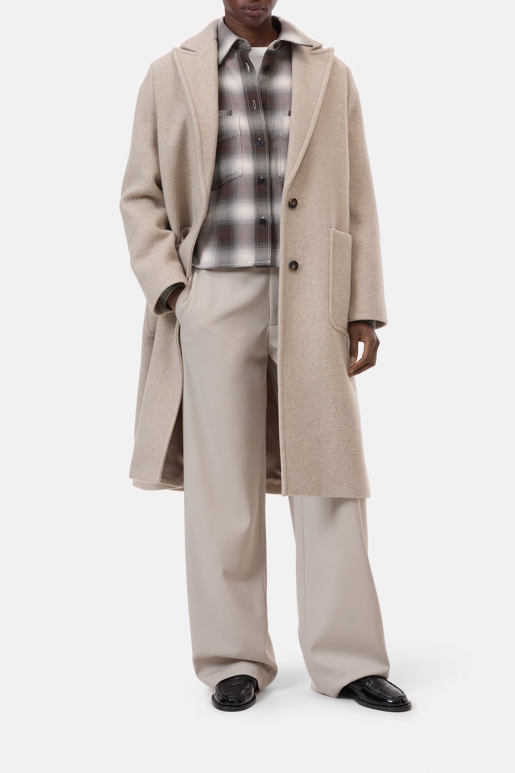 Klassischer Wollmix-Mantel