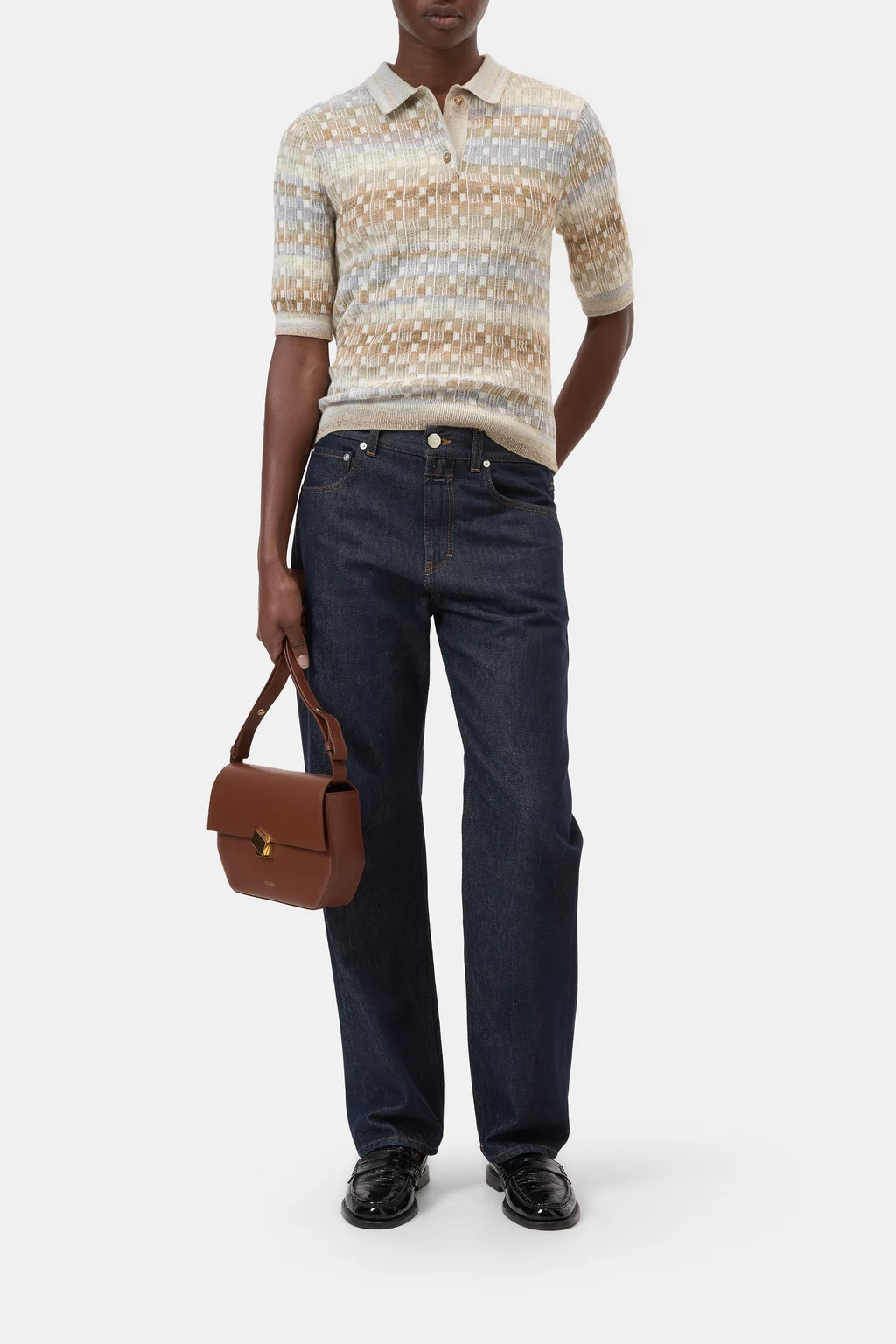 Moulin&eacute;-Polo aus Baumwoll-Mix-Garn