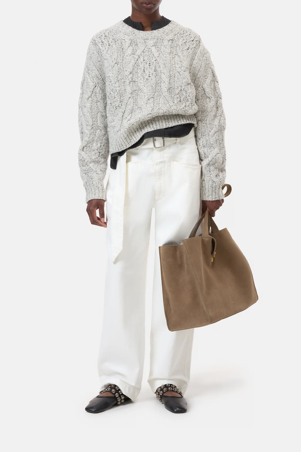 Pullover mit Zopfmuster