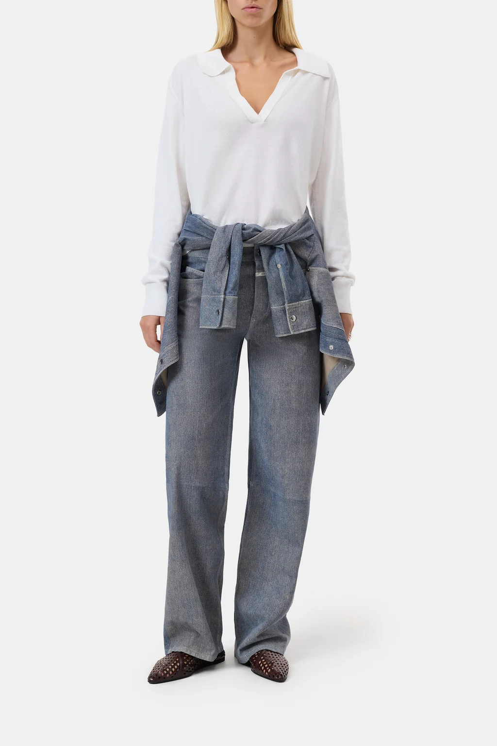 Polo Longsleeve aus Baumwolle