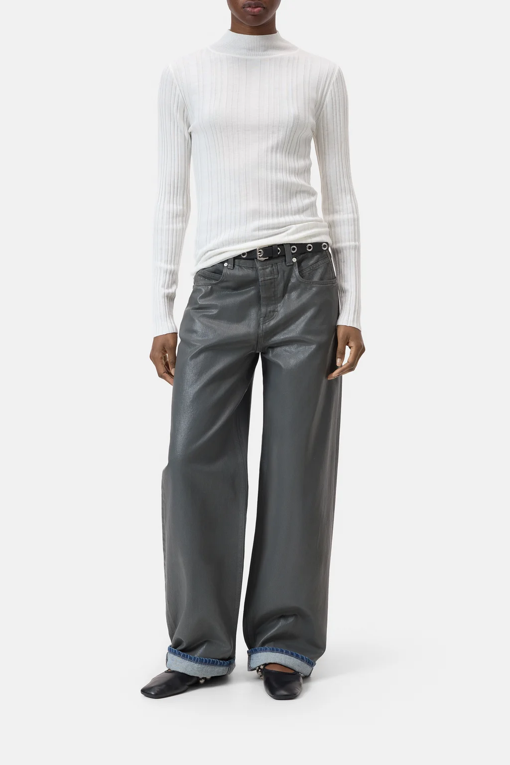 Feinstrick-Rollkragenpullover