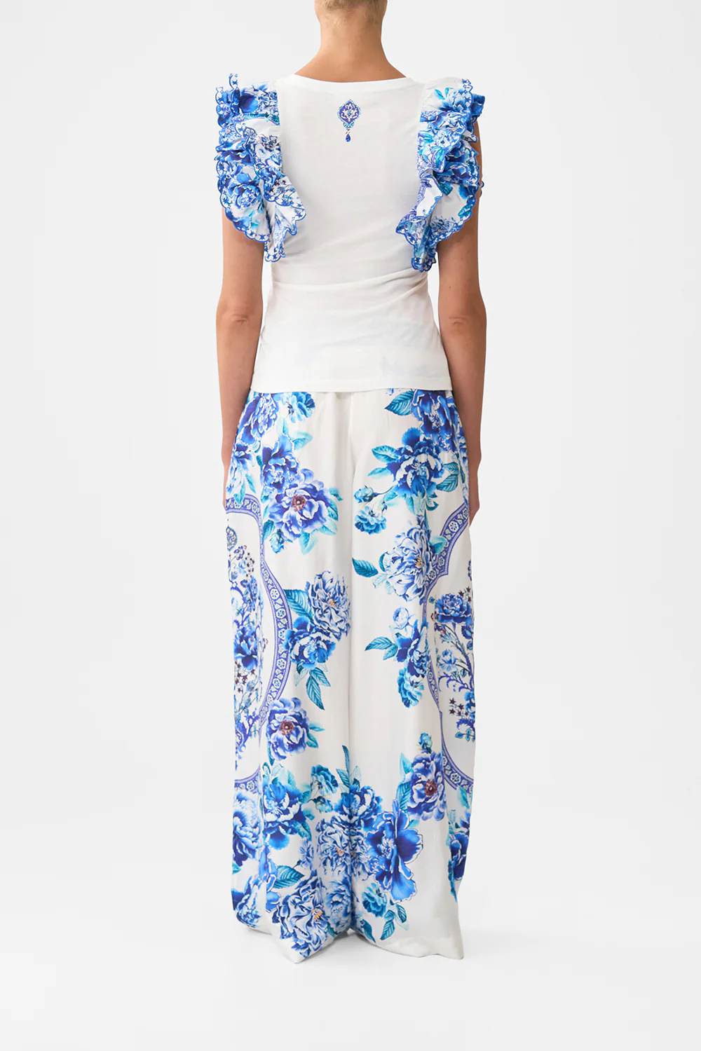 DOUBLE FRILL SLEEVE TEE A CERAMIC GARDEN