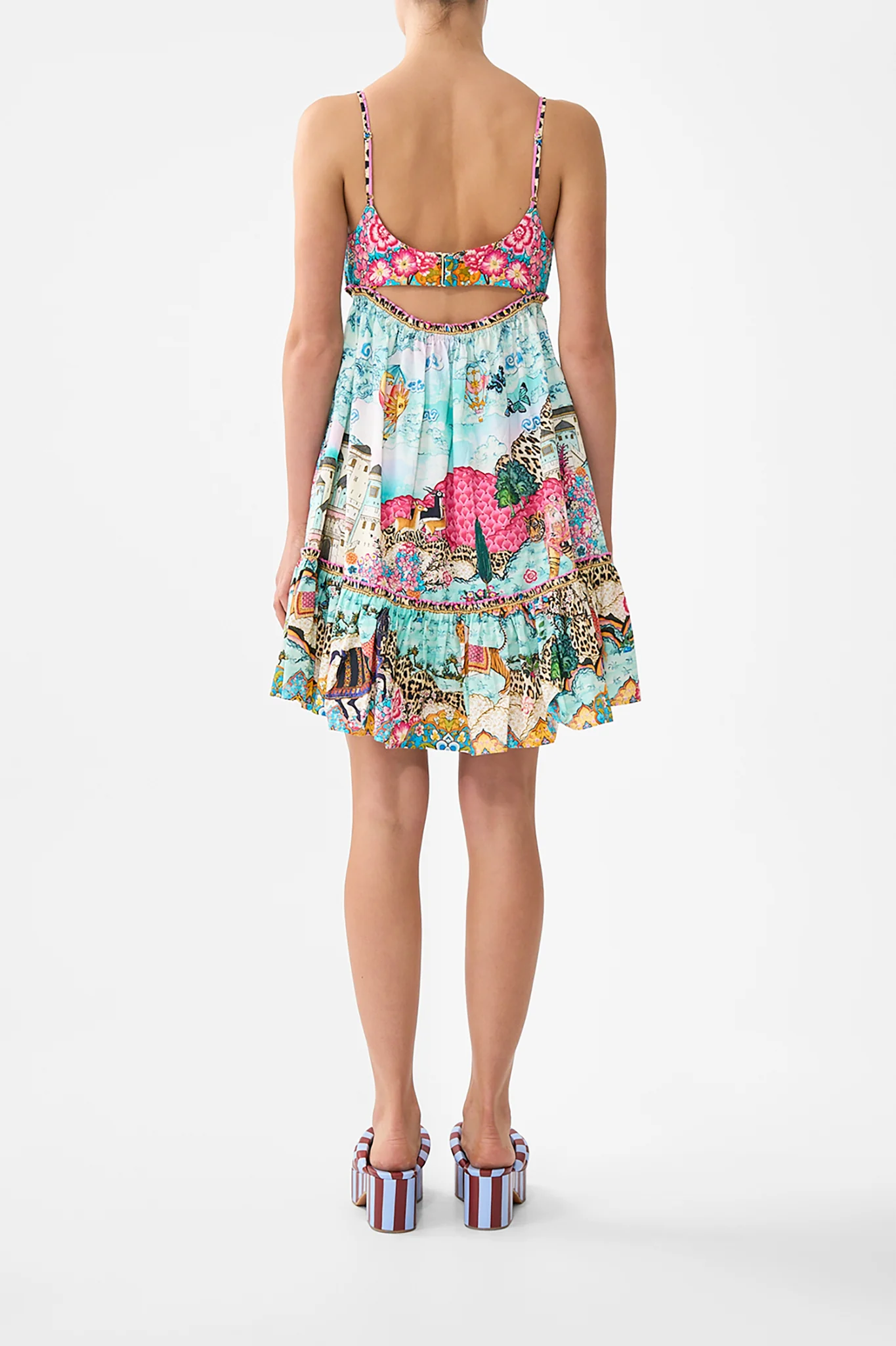 SHORT DRESS WITH JERSEY BODICE MINIATURE MOMENTS