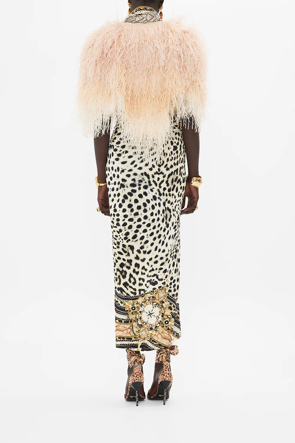 FEATHER BEADED GILET MOSAIC MUSE