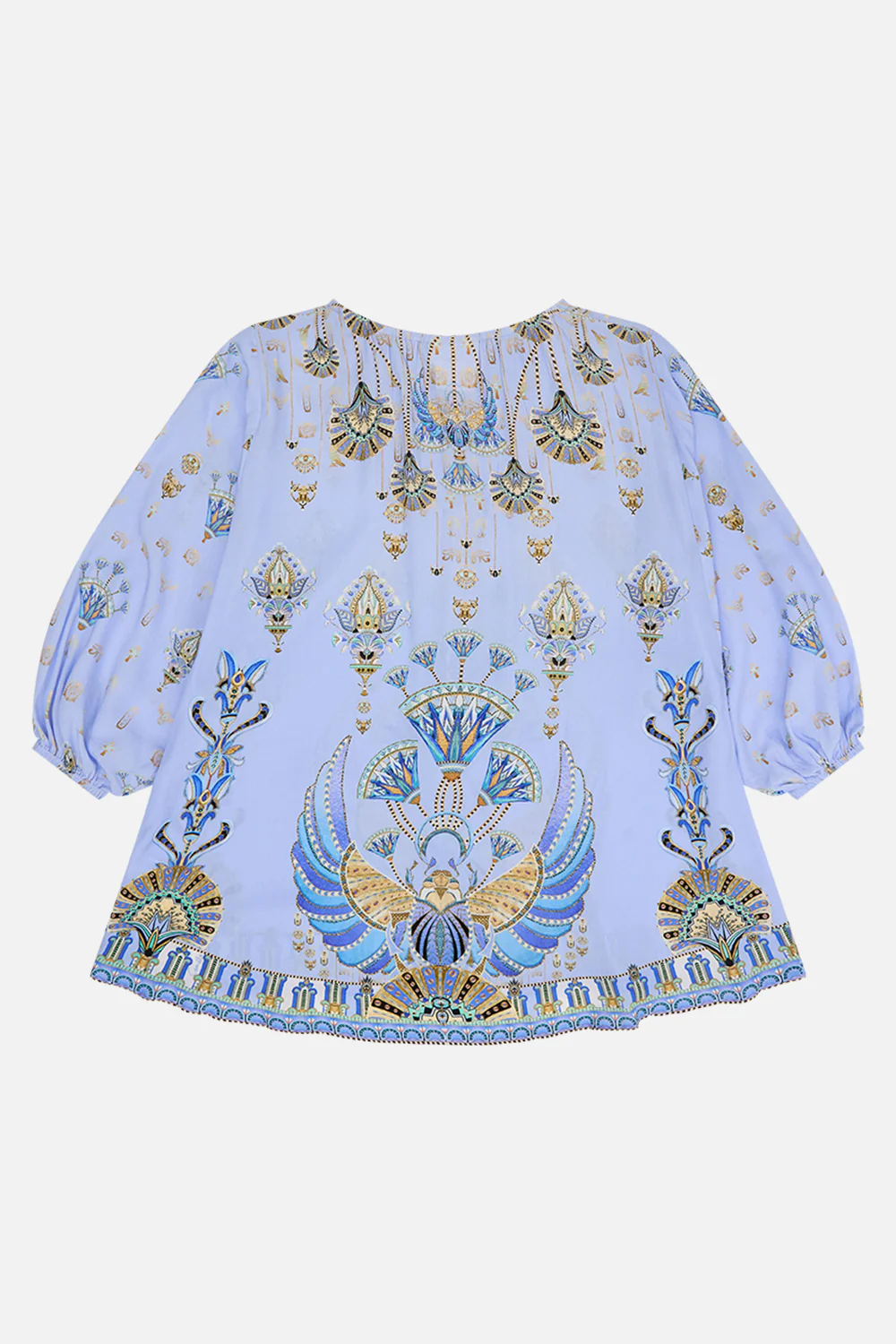 KIDS BATWING DRESS 4-10 UNDER SCARAB SKIES