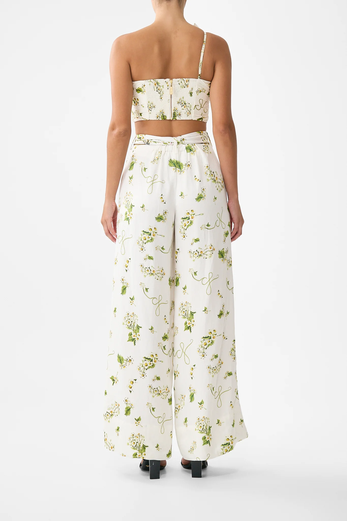 ASYMMETRIC BOW TOP BOTANICAL UTOPIA